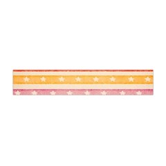 Watercolor Stripes Background With Stars Flano Scarf (mini)