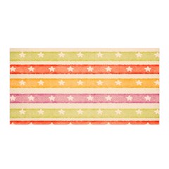 Watercolor Stripes Background With Stars Satin Wrap by TastefulDesigns