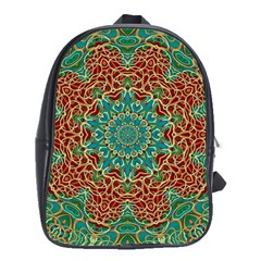 The Wooden Heart Mandala,giving Calm School Bags (xl) 