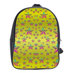 Flower Power Stars School Bags(large) 