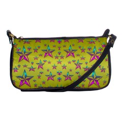 Flower Power Stars Shoulder Clutch Bags by pepitasart