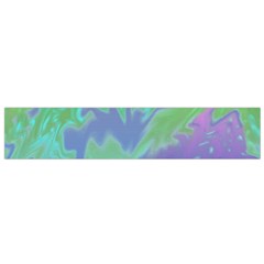 Green Blue Pink Color Splash Flano Scarf (small) by BrightVibesDesign