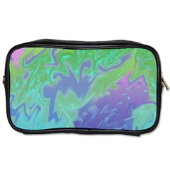 Green Blue Pink Color Splash Toiletries Bags 2-side by BrightVibesDesign