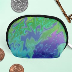 Green Blue Pink Color Splash Accessory Pouches (medium) 