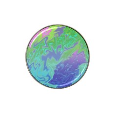 Green Blue Pink Color Splash Hat Clip Ball Marker by BrightVibesDesign