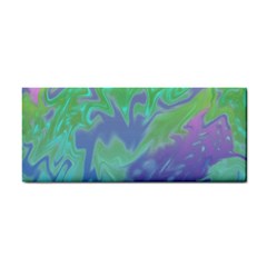 Green Blue Pink Color Splash Hand Towel