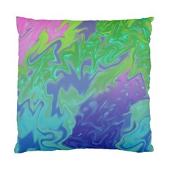 Green Blue Pink Color Splash Standard Cushion Case (one Side) by BrightVibesDesign