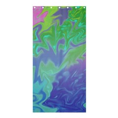 Green Blue Pink Color Splash Shower Curtain 36  X 72  (stall)  by BrightVibesDesign