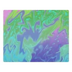 Green Blue Pink Color Splash Double Sided Flano Blanket (large) 