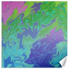 Green Blue Pink Color Splash Canvas 20  X 20   by BrightVibesDesign