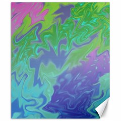 Green Blue Pink Color Splash Canvas 20  X 24   by BrightVibesDesign