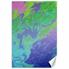 Green Blue Pink Color Splash Canvas 20  X 30   by BrightVibesDesign