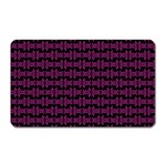 Pink Black Retro Tiki Pattern Magnet (Rectangular) Front