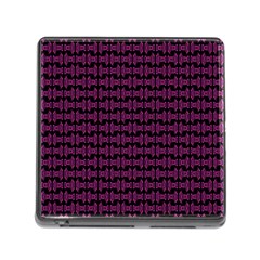 Pink Black Retro Tiki Pattern Memory Card Reader (square) by BrightVibesDesign