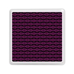 Pink Black Retro Tiki Pattern Memory Card Reader (square) 