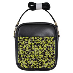 Modern Abstract Interlace Girls Sling Bags by dflcprints