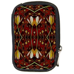 Fantasy Flowers And Leather In A World Of Harmony Compact Camera Cases