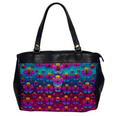 Freedom Peace Flowers Raining In Rainbows Office Handbags