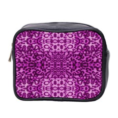 Lion In Purple Mini Toiletries Bag 2-side