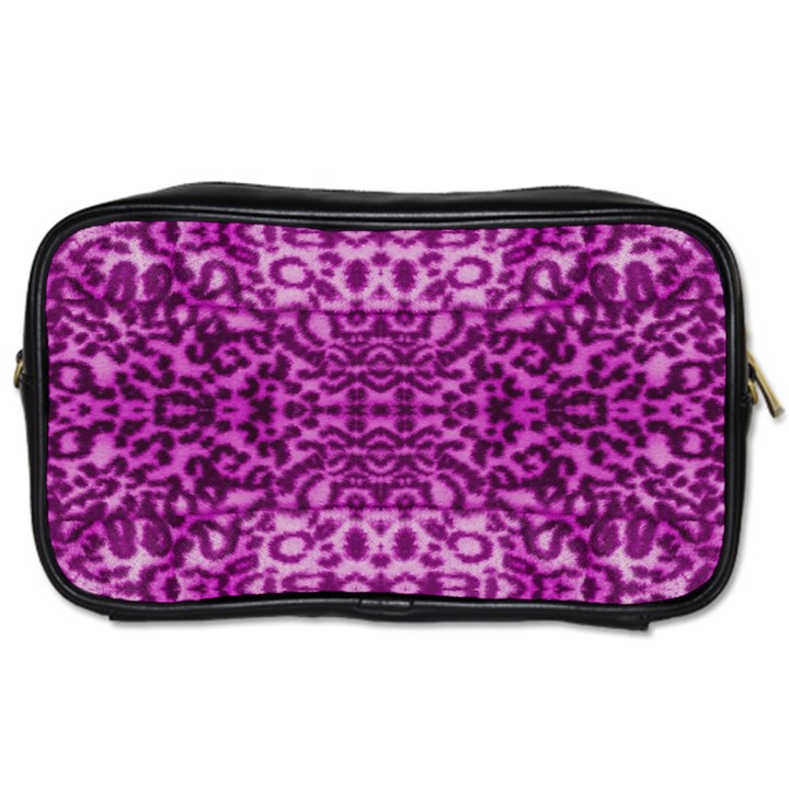 Lion In Purple Toiletries Bags