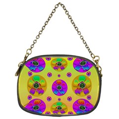 Floral Love And Why Not In Neon Chain Purses (one Side)  by pepitasart