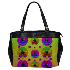 Floral Love And Why Not In Neon Office Handbags by pepitasart