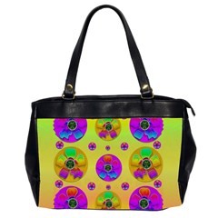 Floral Love And Why Not In Neon Office Handbags (2 Sides) 