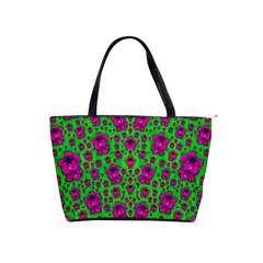 Fantasy Valentine In Floral Love And Peace Time Shoulder Handbags