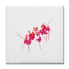 Minimal Floral Print Tile Coasters