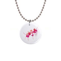 Minimal Floral Print Button Necklaces by dflcprints