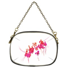 Minimal Floral Print Chain Purses (two Sides)  by dflcprints