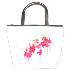 Minimal Floral Print Bucket Bags by dflcprints