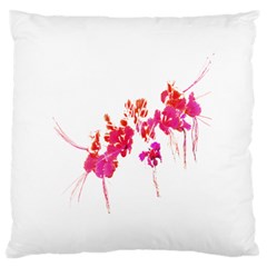 Minimal Floral Print Large Cushion Case (one Side) by dflcprints