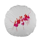 Minimal Floral Print Standard 15  Premium Round Cushions Front