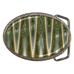 Green Brown Zigzag Belt Buckles by BrightVibesDesign