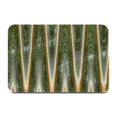 Green Brown Zigzag Plate Mats