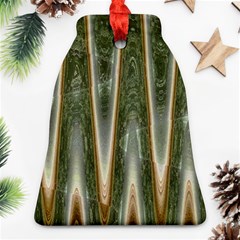 Green Brown Zigzag Ornament (bell) 