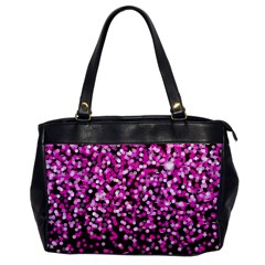 Pink Glitter Rain Office Handbags