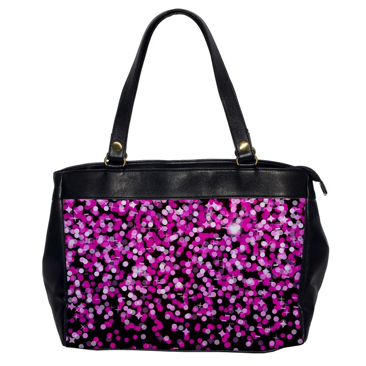 Pink Glitter Rain Office Handbags