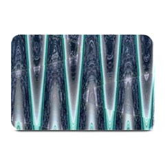 Blue Turquoise Zigzag Pattern Plate Mats