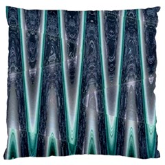 Blue Turquoise Zigzag Pattern Standard Flano Cushion Case (two Sides)