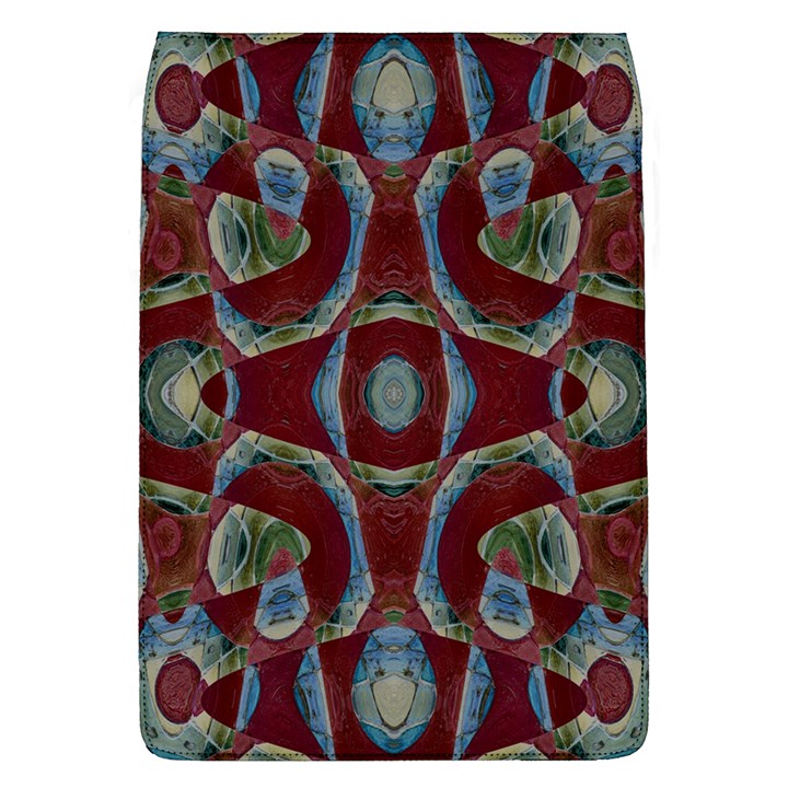 Fancy Maroon Blue Design Flap Covers (L) 