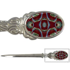 Fancy Maroon Blue Design Letter Openers by BrightVibesDesign