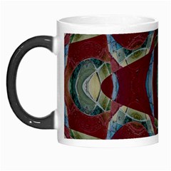 Fancy Maroon Blue Design Morph Mugs by BrightVibesDesign