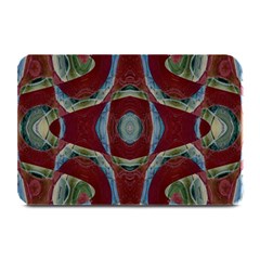 Fancy Maroon Blue Design Plate Mats by BrightVibesDesign