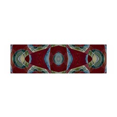 Fancy Maroon Blue Design Satin Scarf (oblong)