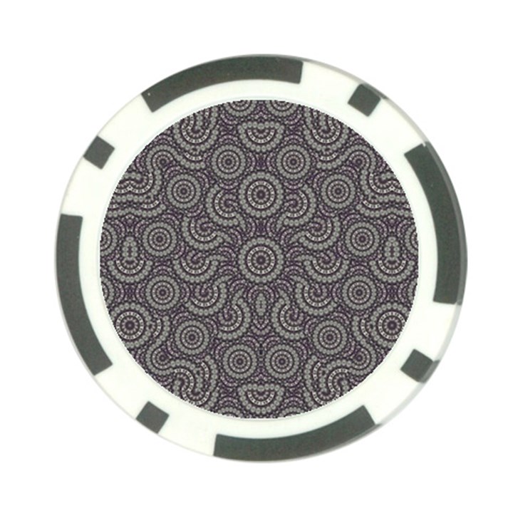 Geometric Boho Print Poker Chip Card Guards