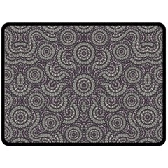 Geometric Boho Print Fleece Blanket (large) 