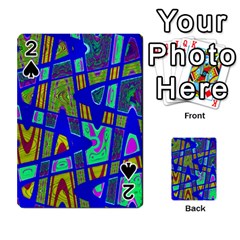 Bright Blue Mod Pop Art  Playing Cards 54 Designs  by BrightVibesDesign