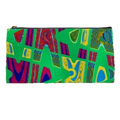 Bright Green Mod Pop Art Pencil Cases by BrightVibesDesign